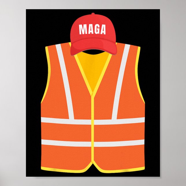 Mega Garge Collectorväst för Trump valdag  Poster (Framsidan)