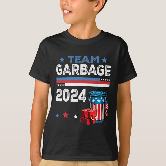 Mega Garge Proud Trump Supporter T Shirt (Framsida)