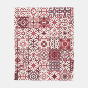 Mega Gorgous Moroccan Patchwork Mönster Fleecefilt