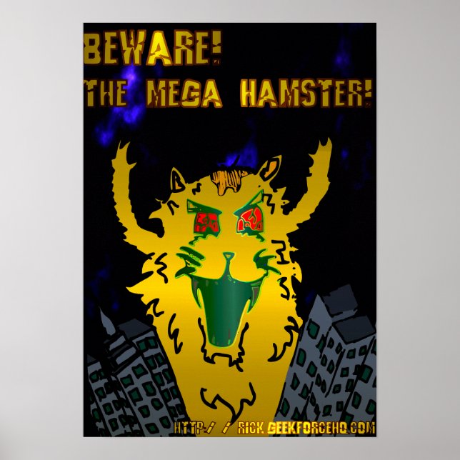 Mega Hamster Poster (Framsidan)