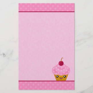 Mega Kawaii körsbärsröd muffinbrevpapper Brevpapper