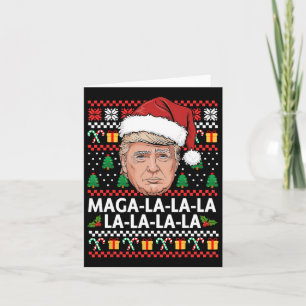 Mega La Donald Trump 47 Ugly God Jul Sweat Kort
