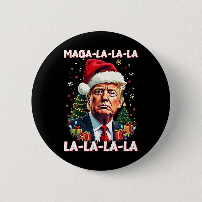Mega La Donald Trump Potus 47 God jul Knapp (Framsida)