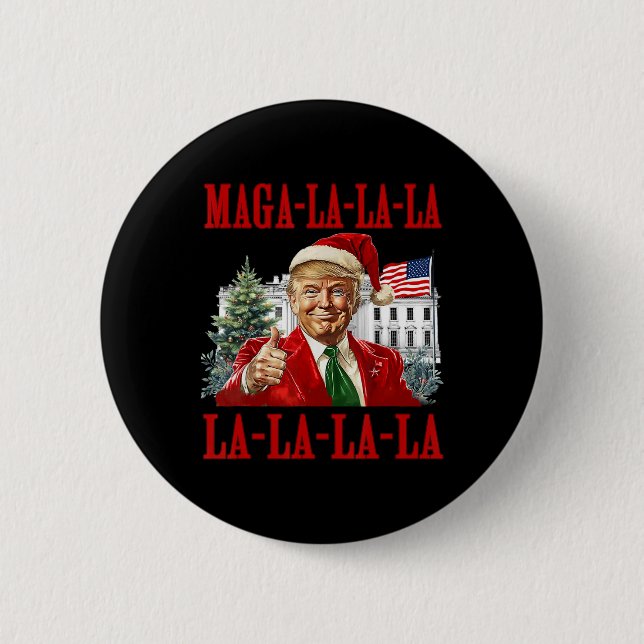 Mega La Donald Trump Potus 47 God jul Knapp (Framsida)