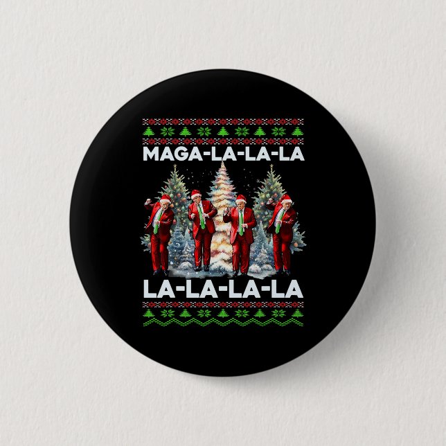 Mega La Donald Trump Potus 47 God jul Knapp (Framsida)