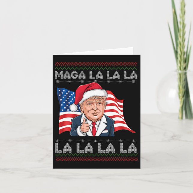 Mega La Donald Trump Potus 47 God jul Kort (Framsida)