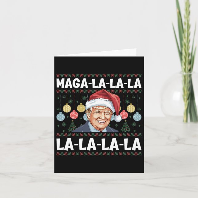 Mega La Donald Trump Potus 47 God jul Kort (Framsida)