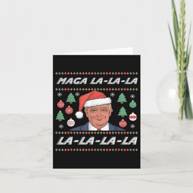 Mega La Donald Trump Potus 47 God jul Kort (Framsida)