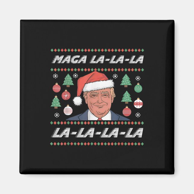 Mega La Donald Trump Potus 47 God jul Magnet (Framsidan)
