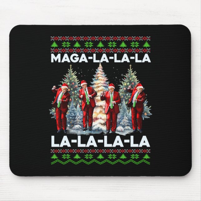 Mega La Donald Trump Potus 47 God jul Musmatta (Framsidan)