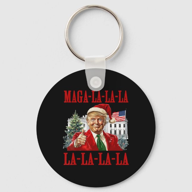 Mega La Donald Trump Potus 47 God jul Nyckelring (Framsida)