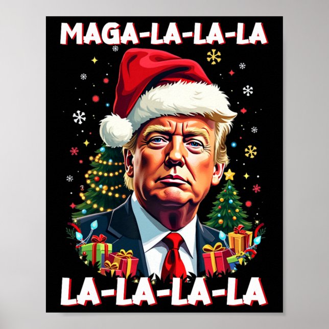 Mega La Donald Trump Potus 47 God jul Poster (Framsidan)