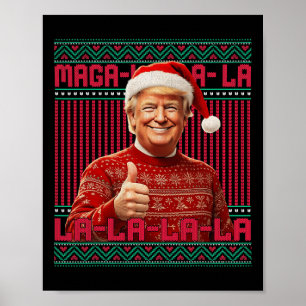 Mega La Donald Trump Potus 47 God jul Poster