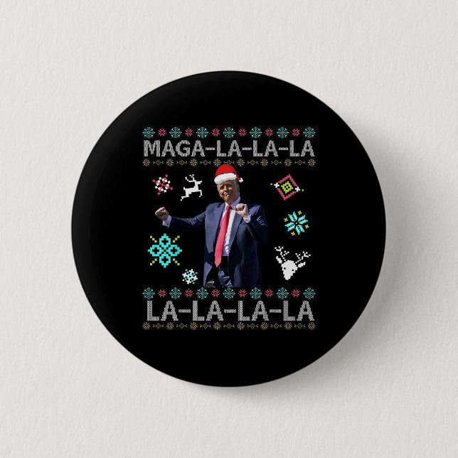 Mega La Donald Trump President 47 Dance Ugly Knapp (Framsida)