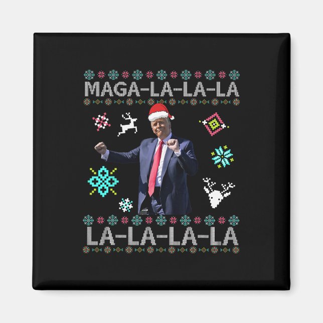 Mega La Donald Trump President 47 Dance Ugly Magnet (Framsidan)