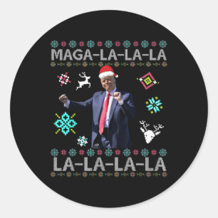 Mega La Donald Trump President 47 Dance Ugly Runt Klistermärke