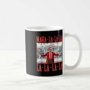 Mega La La jultomten Funny Trump Julafton Paj Kaffemugg