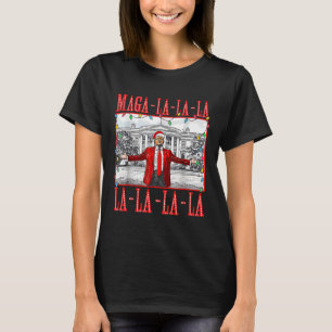 Mega La La jultomten Funny Trump Julafton Paj T Shirt