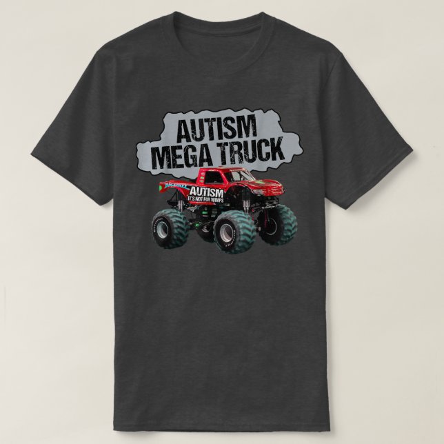 Mega Lastbil Shirt Autism Mega Lastbil1855 T (Design framsida)