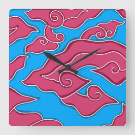 Mega Mendung Clocks Square Fyrkantig Klocka