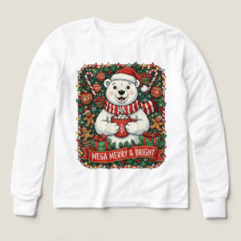 Mega Merry & Bright – Cute Christmas Bear Holiday  T Shirt