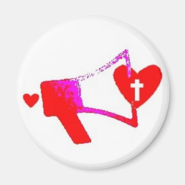 Mega Mobilt hjärta Magnet (Framsidan)