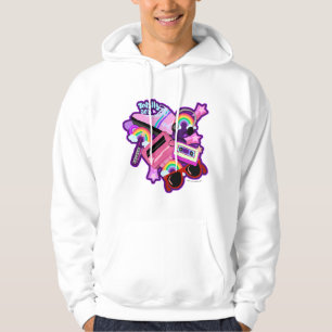 Mega Neon 80s-design Hoodie