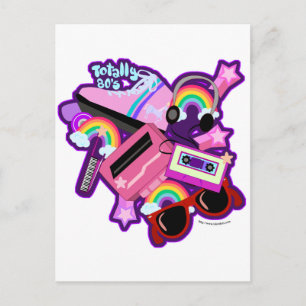 Mega Neon 80s-design Vykort
