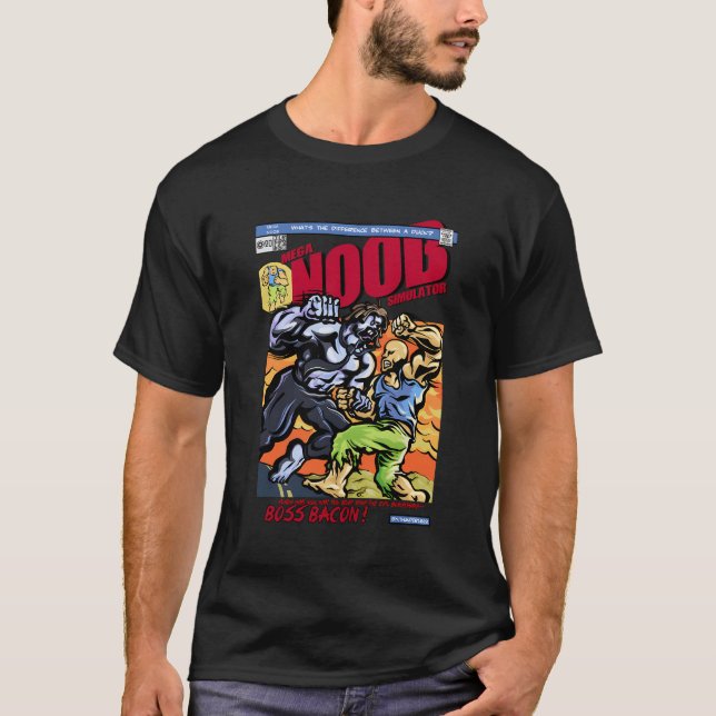 Mega Noob Simulator T Shirt (Framsida)