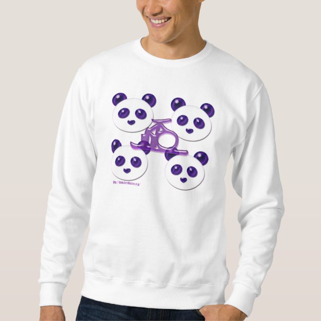 mega panda 5 lång ärmad tröja (Framsida)