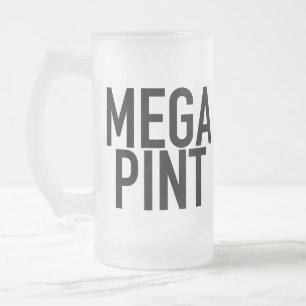 MEGA PINT Beer Vin Mugg Glass Beer Fars dag
