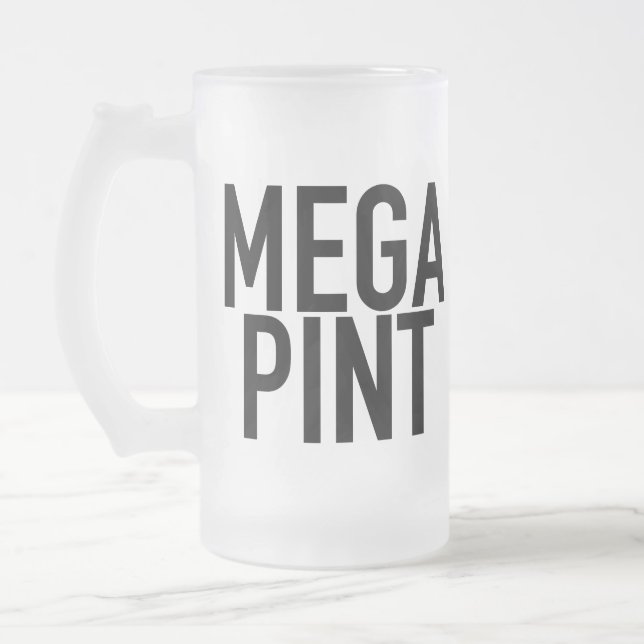 MEGA PINT Beer Vin Mugg Glass Beer Fars dag (Vänster)