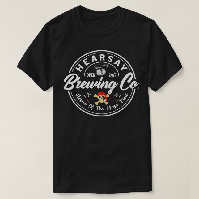 Mega Pint Hearsay Brewing Co Classique T Shirt (Design framsida)