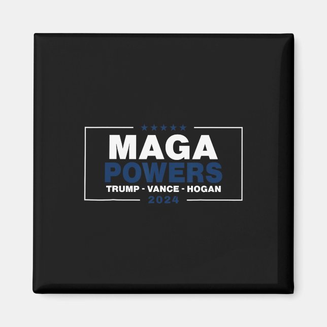 Mega Powers Trump Vance Hogan 2 Magnet (Framsidan)