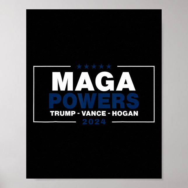 Mega Powers Trump Vance Hogan 2 Poster (Framsidan)