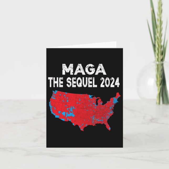 Mega Sequel President Trump 2024 Val Karta Kort (Framsida)