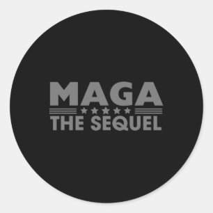Mega Sequel Trump 2024 Vinner andra termen Runt Klistermärke