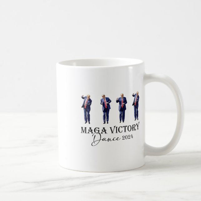 Mega Victory Dance Trump 2024 47:e presidenten Kaffemugg (Höger)