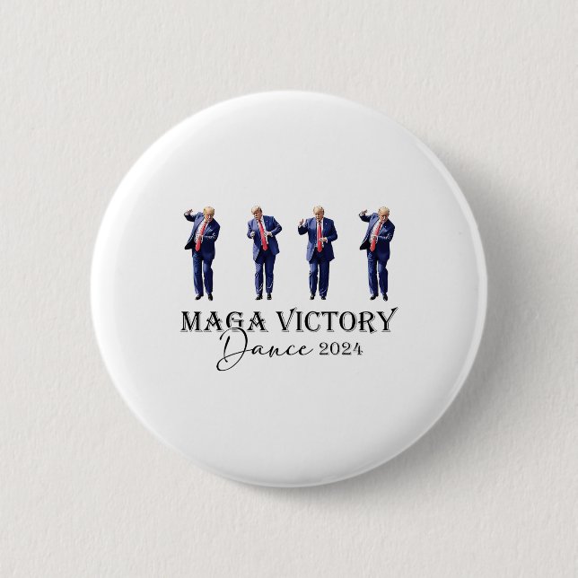 Mega Victory Dance Trump 2024 47:e presidenten Knapp (Framsida)