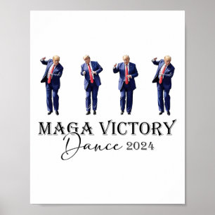 Mega Victory Dance Trump 2024 47:e presidenten Poster