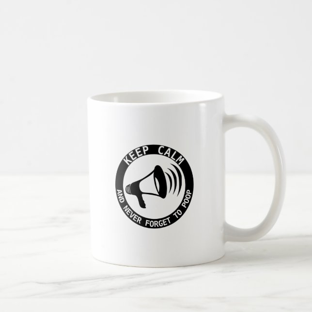 Megafon: Behållans Lugn och glöm aldrig bort Kaffemugg (Höger)