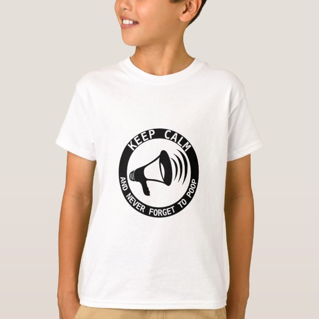 Megafon: Behållans Lugn och glöm aldrig bort Tee Shirt (Framsida)