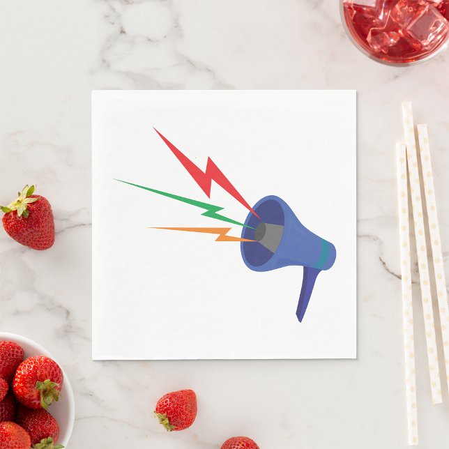 Megafon Ljud Vinkara Pappra blöjor Pappersservett (Skapare uppladdad)