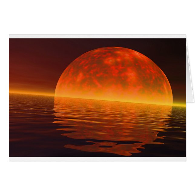 Megagenosunset Hälsningskort (Framsidan Horizontal)
