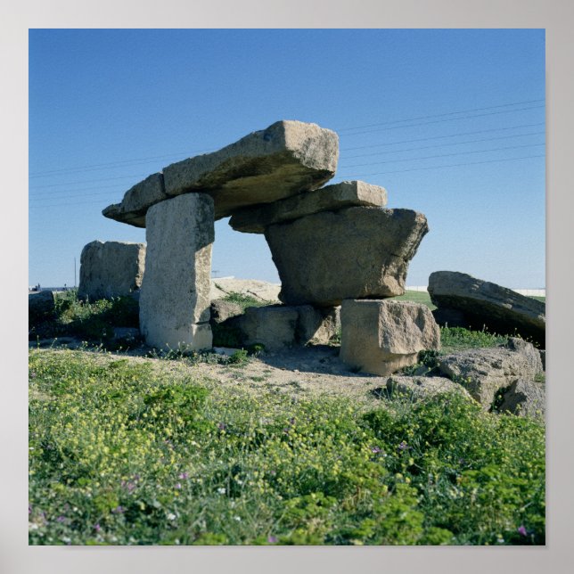 Megalit, förhistorisk poster (Framsidan)