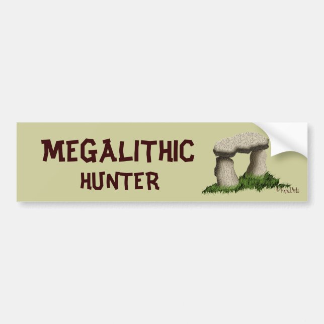 Megalithic jägare bildekal (Framsidan)