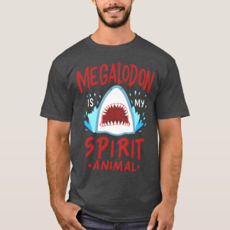Megalodon Är Min Andliga Djur retro T Shirt