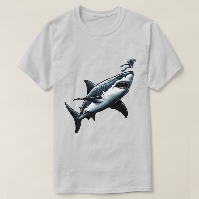 Megalodon Encounter T Shirt (Design framsida)