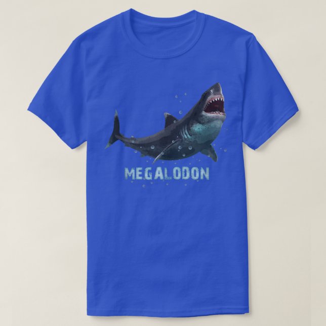 Megalodon Giant Shark T Shirt (Design framsida)
