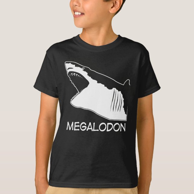 Megalodon Joke Shark som säger med Shark T Shirt (Framsida)